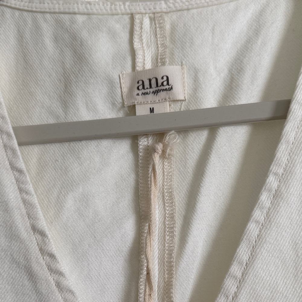 a.n.a Cream Ankle Pants and Vest Set - Picture 5 of 12